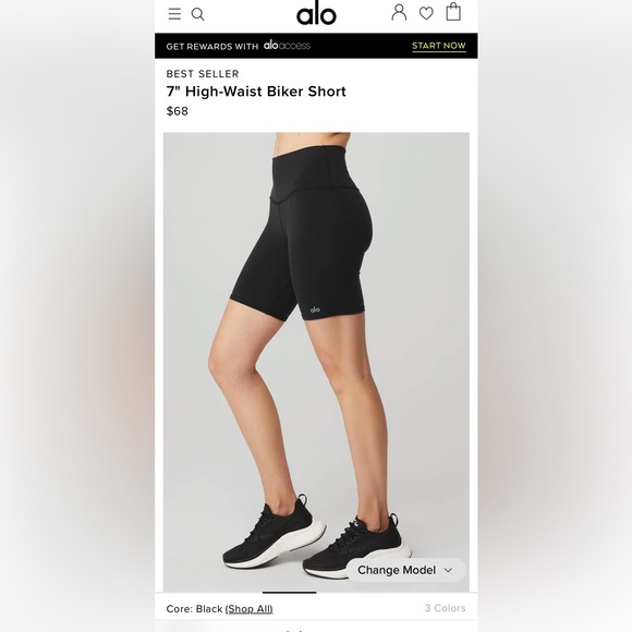 7" High-Waist Biker Short - Picture 7 of 9